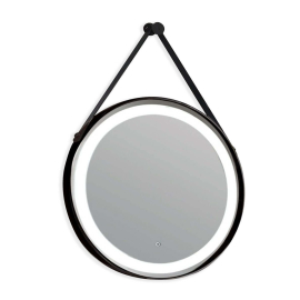 LED ogledalo sa crnim ramom i kaisem F60 [DH-60BLMB]